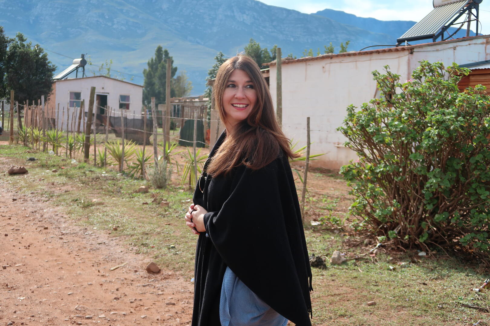 Caroline with community member Shirell in Genadendal