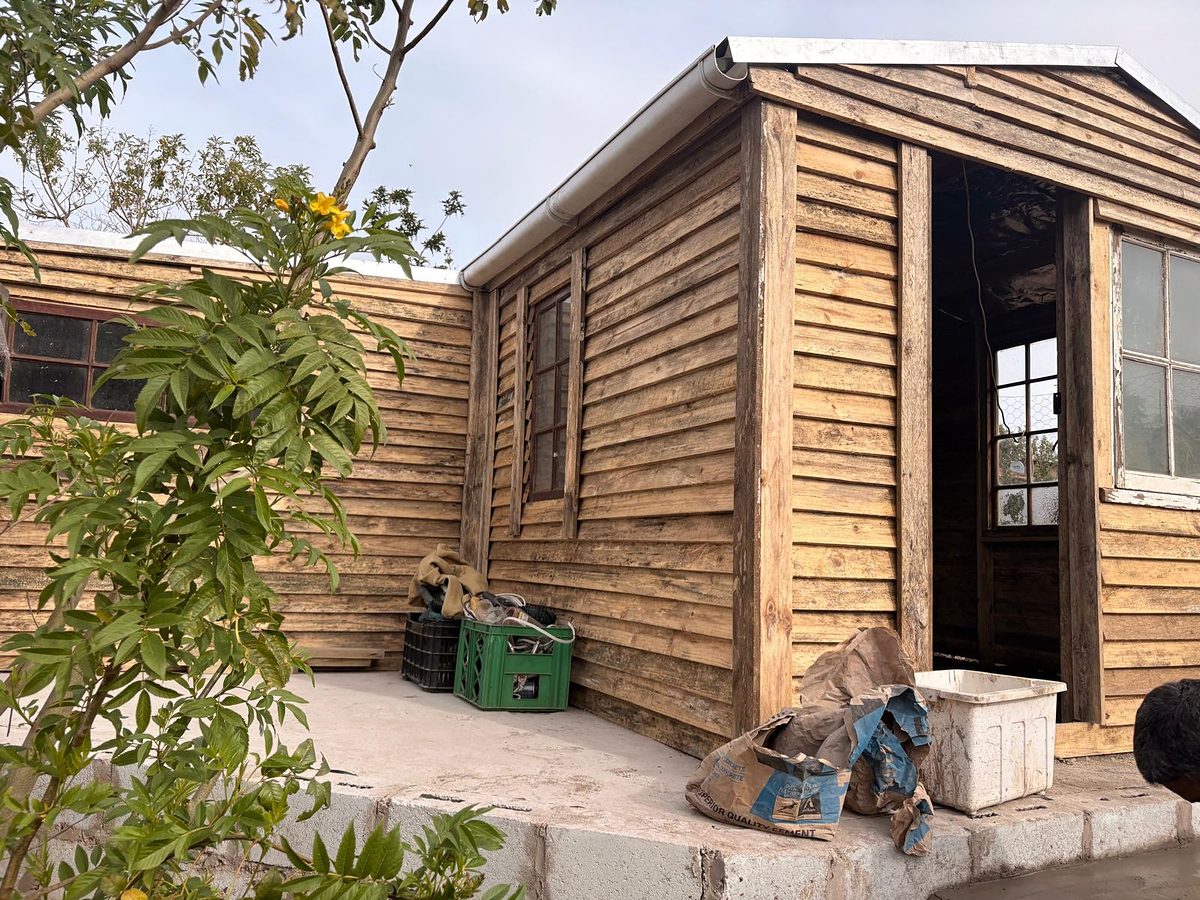 The wooden youth and community centre building